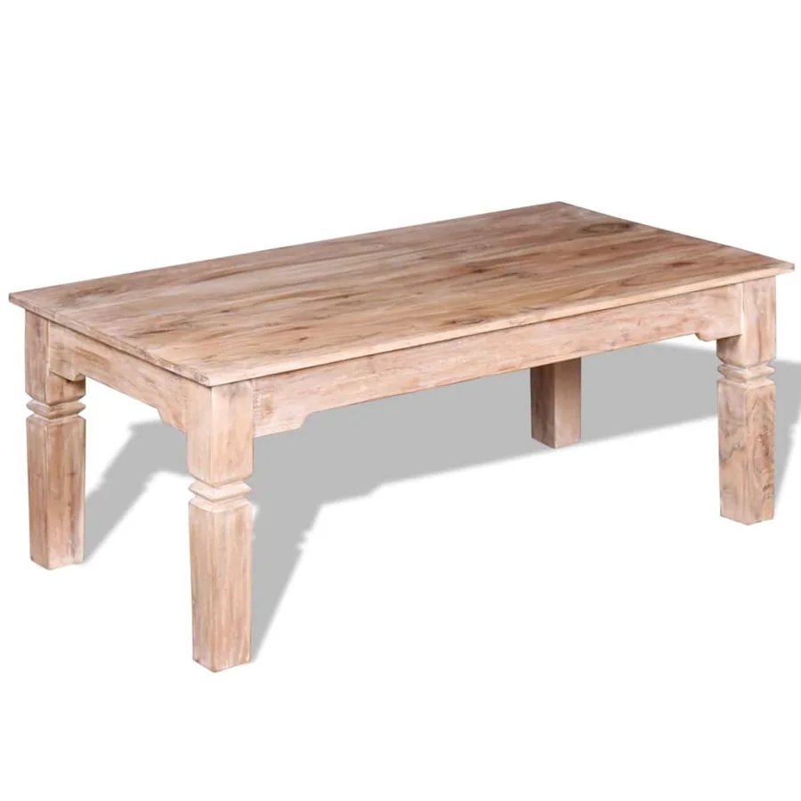 Table basse Bois d'acacia 110x60x45 cm - 4