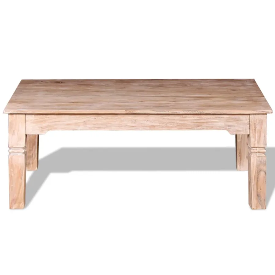 Table basse Bois d'acacia 110x60x45 cm - 6