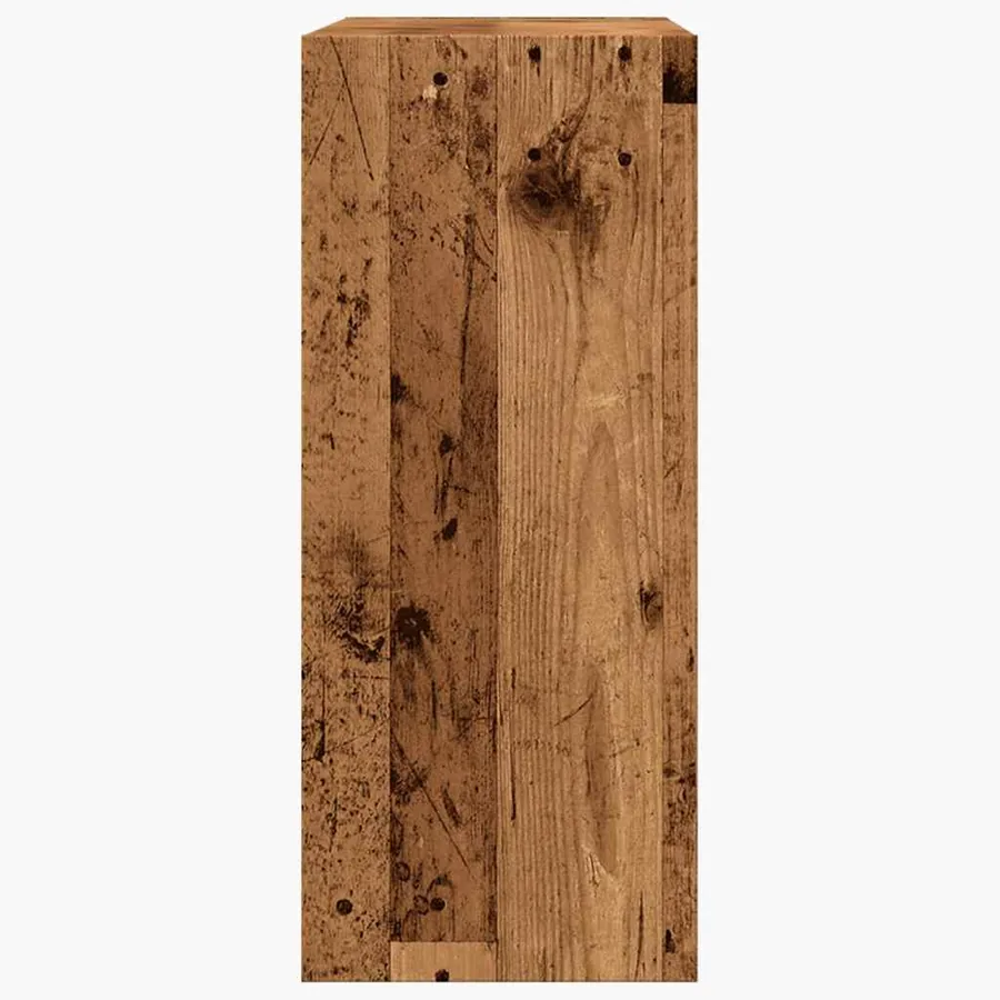 Bibliothèque/Séparateur de pièce vieux bois 80x30x72 cm - 5