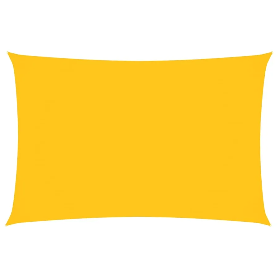 Voile de parasol Tissu Oxford rectangulaire 2x4 m Jaune - 2