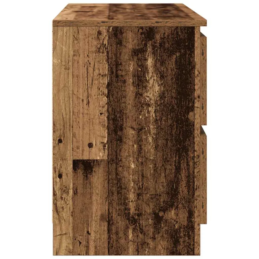 Meuble TV vieux bois 80x35x54 cm bois d'ingénierie - 7