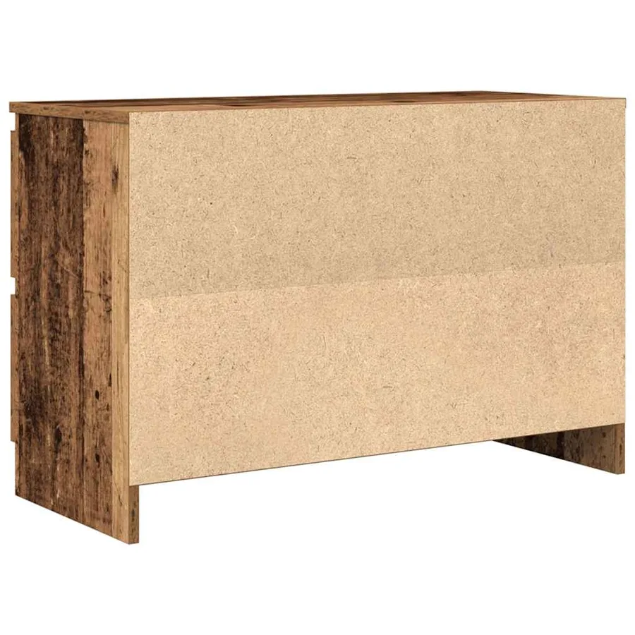 Meuble TV vieux bois 80x35x54 cm bois d'ingénierie - 8