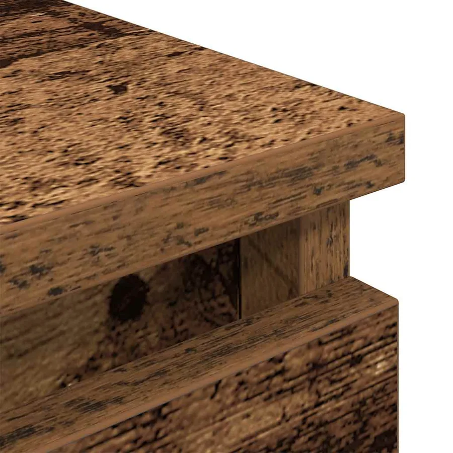 Meuble TV vieux bois 80x35x54 cm bois d'ingénierie - 9