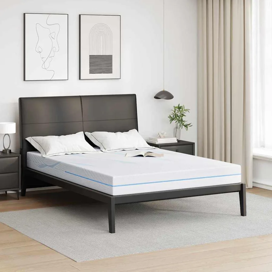Matelas Moyennement ferme 160 x 200 cm Blanc