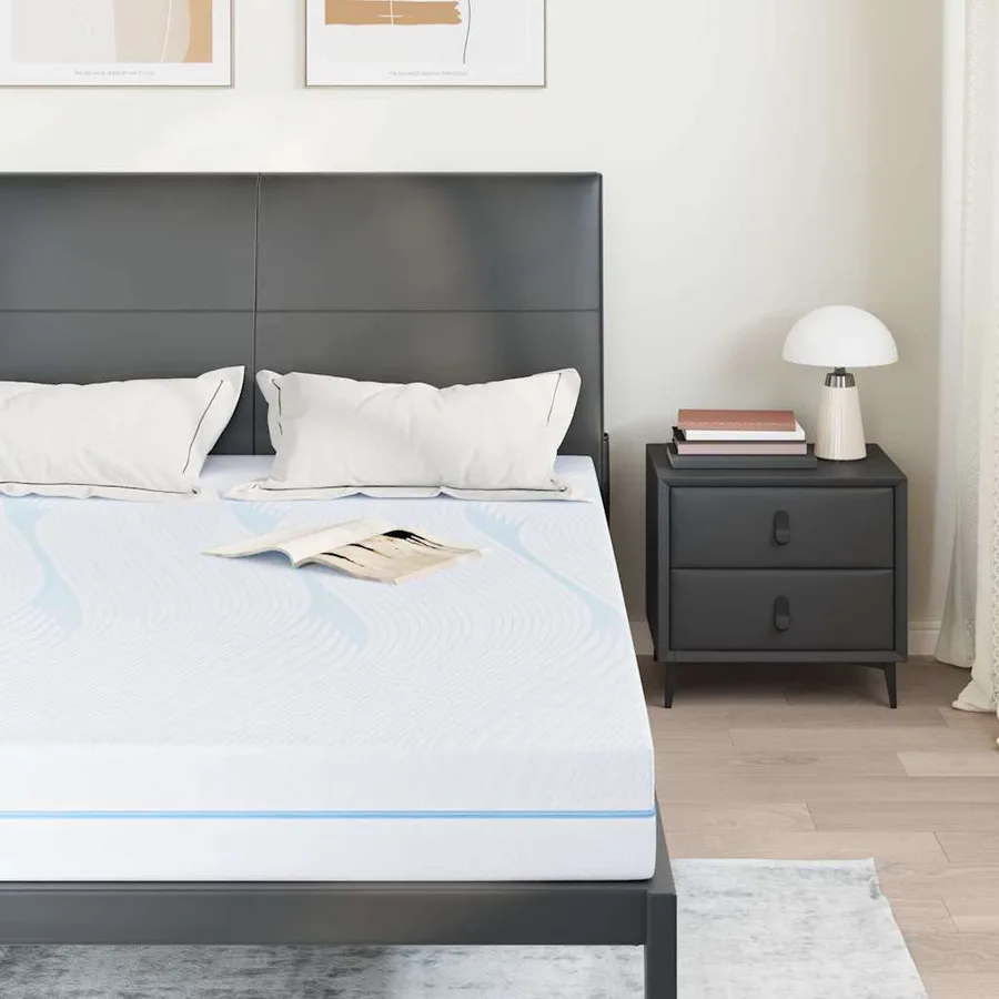 Matelas Moyennement ferme 160 x 200 cm Blanc - 3