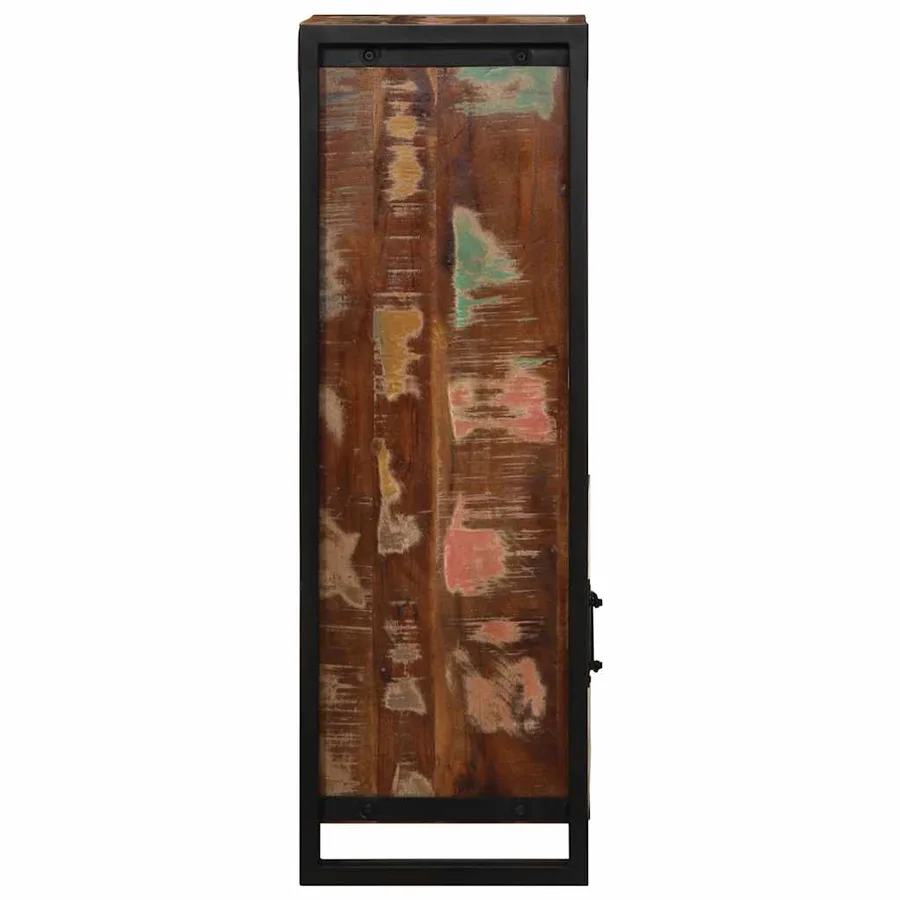 Armoire de salle de bain 40x30x90 cm bois massif récupération - 4