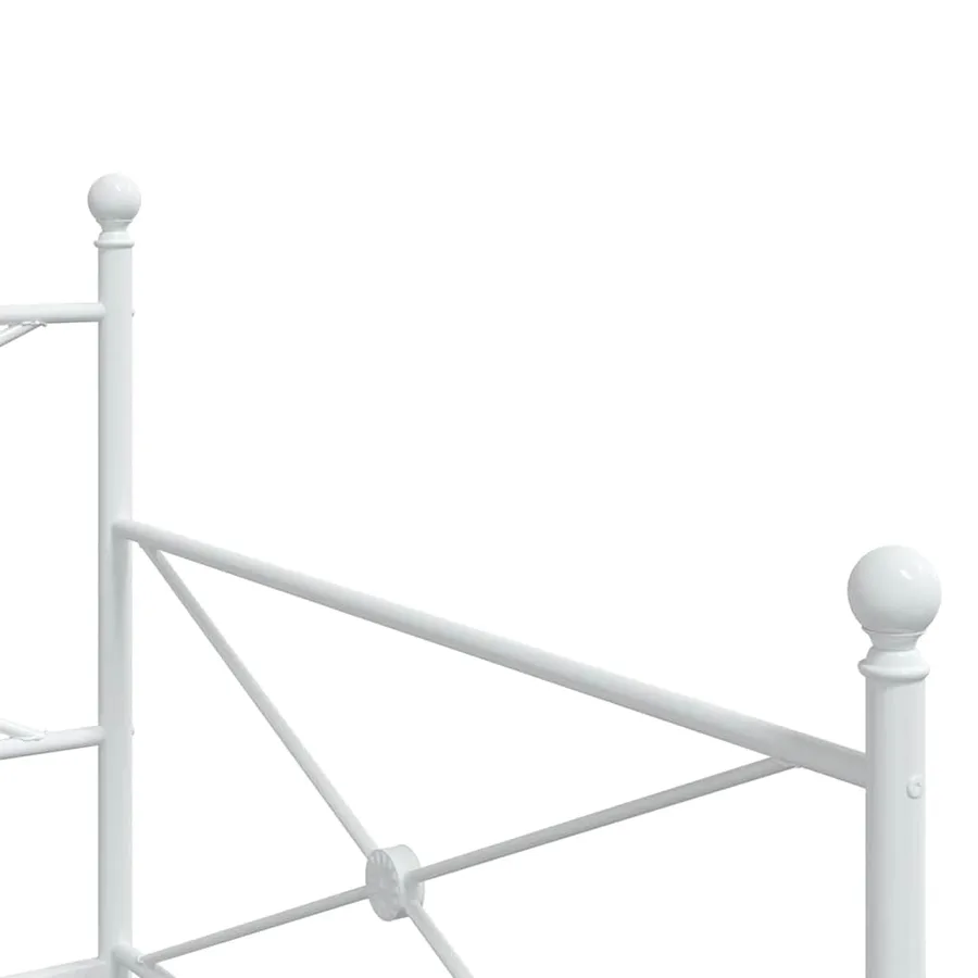 Lit de jour avec lit gigogne sans matelas blanc 107x203cm acier - 10