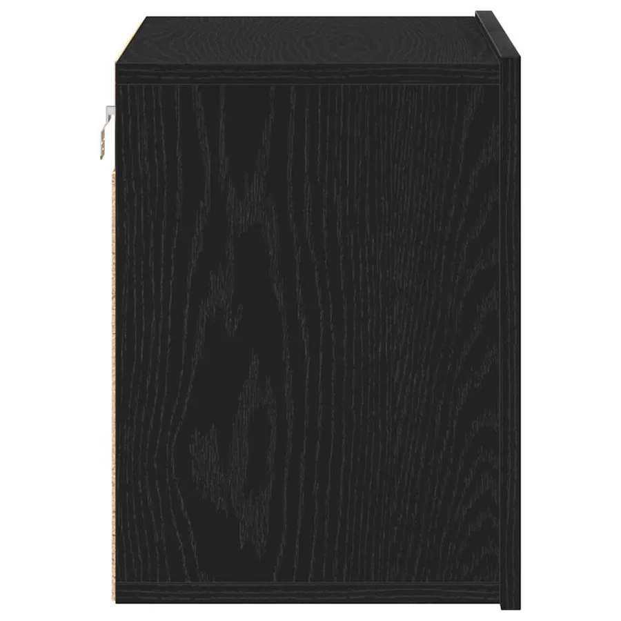Meuble TV Chêne noir 60x30x41 cm Bois d'ingénierie - 7