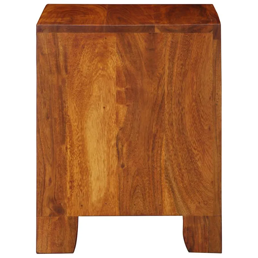 Table de chevet 2 pcs 40x35x45 cm bois d'acacia massif - 3