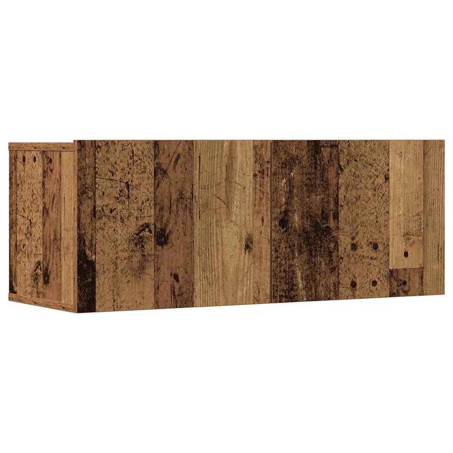 Ensemble de meuble TV mural 7 pcs vieux bois bois d'ingénierie - 4
