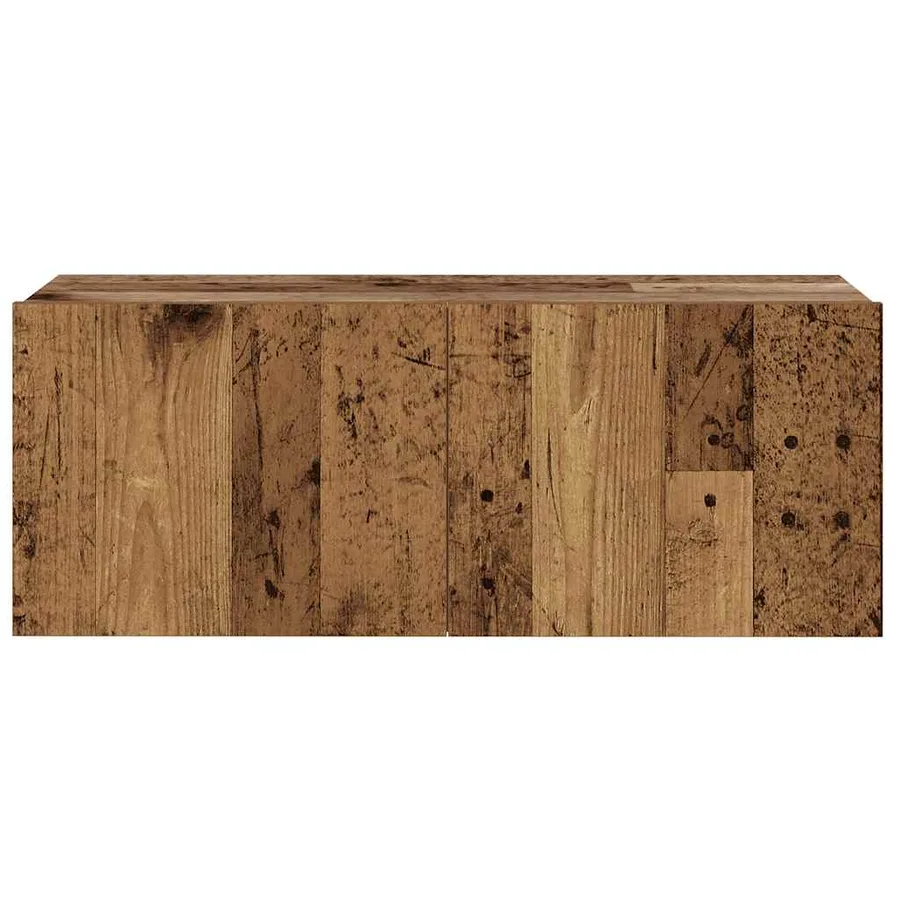 Meubles TV muraux 6 pcs vieux bois bois d'ingénierie - 5