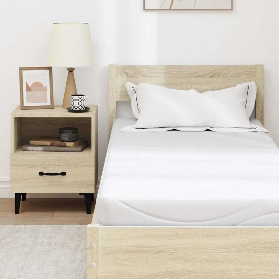Matelas Blanc 80 x 200 cm Tissu jacquard - 7