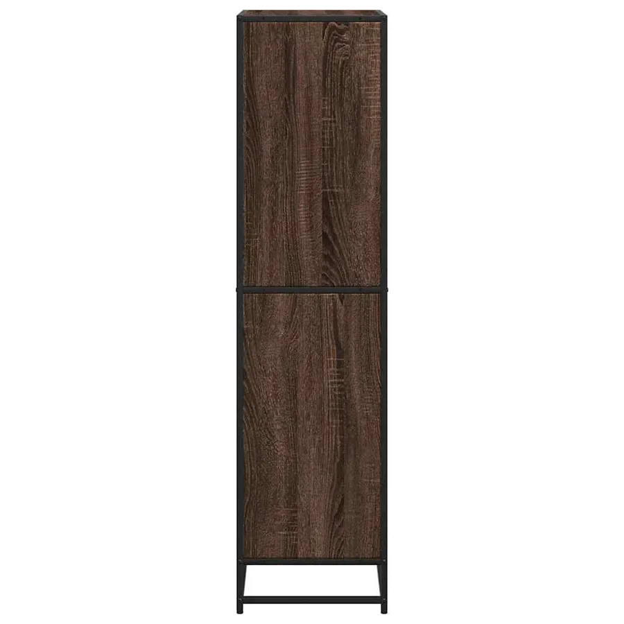 Bibliothèque chêne marron 60x35x139 cm bois d'ingénierie - 5