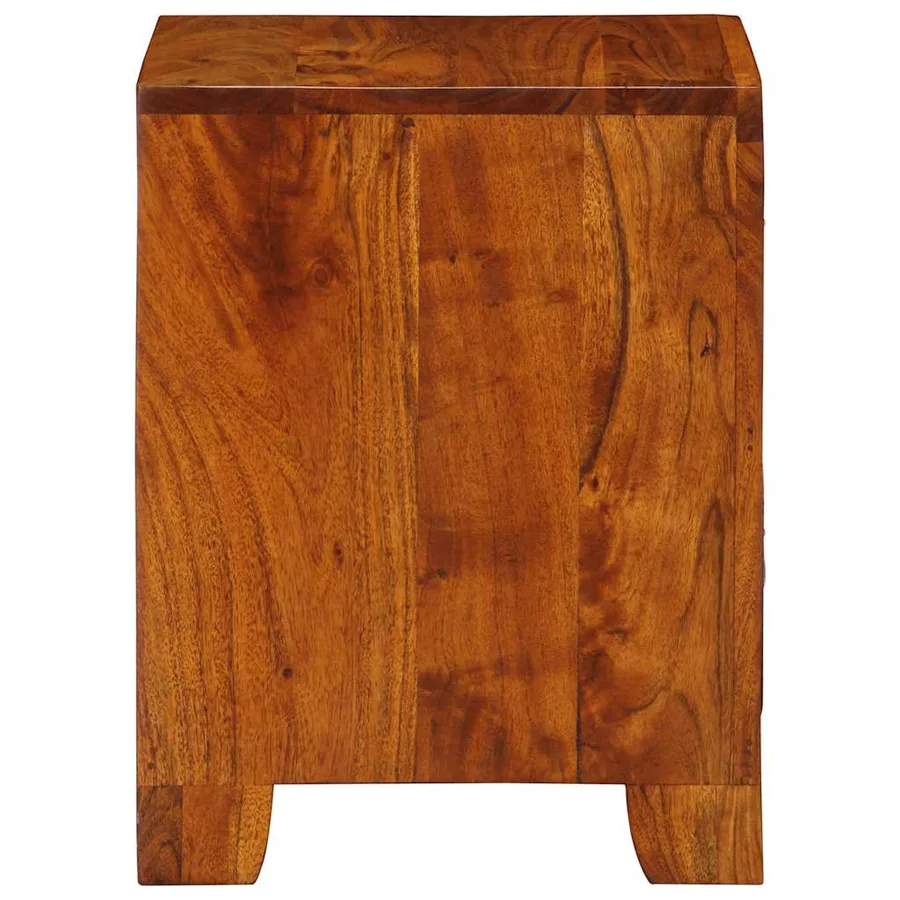 Table de chevet 35x35x45 cm bois d'acacia massif - 3