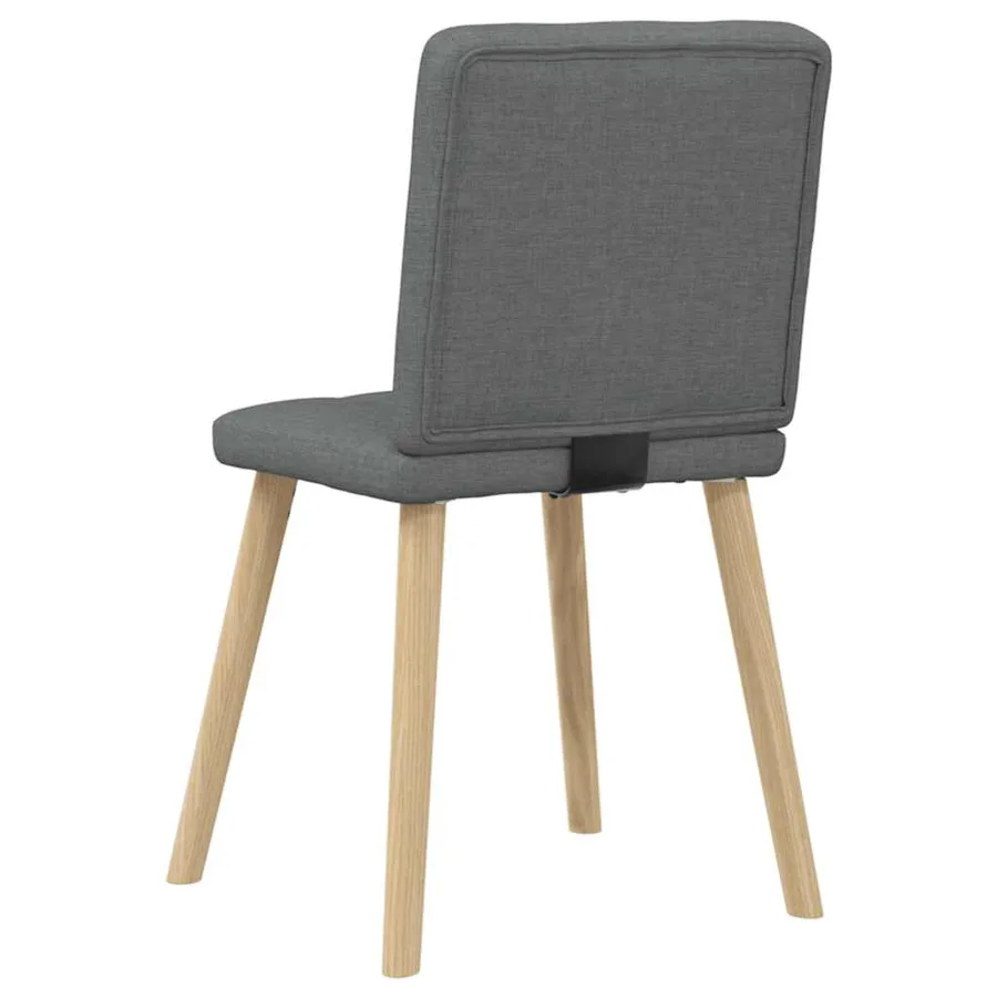 Chaises à manger lot de 6 gris foncé tissu - 6