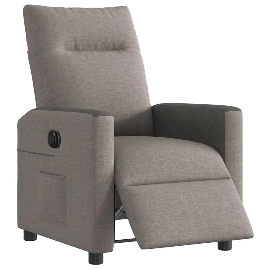 Fauteuil inclinable électrique Taupe Tissu - 3