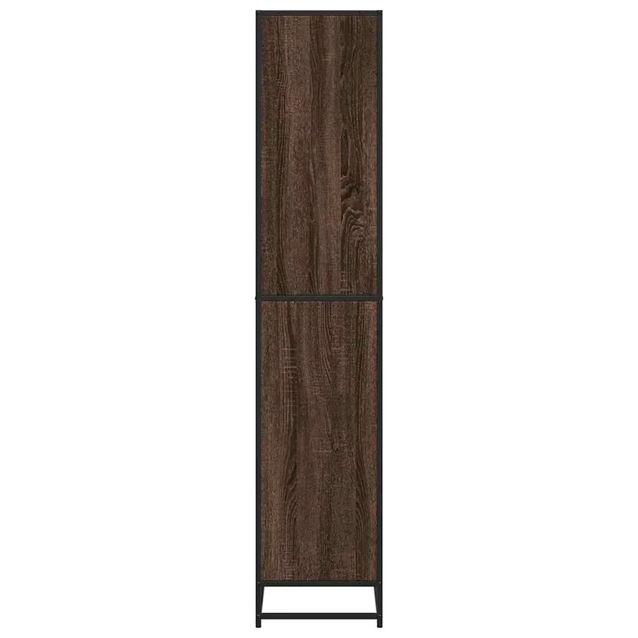 Bibliothèque chêne marron 80,5x35x170,5 cm bois d'ingénierie - 5