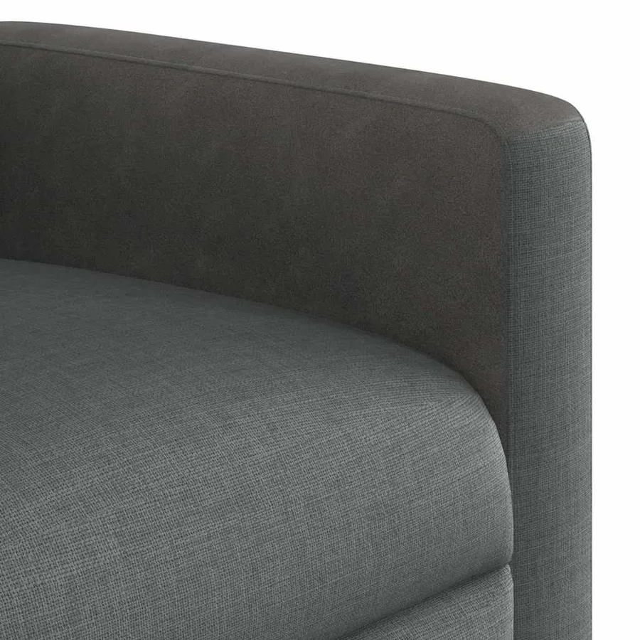 Fauteuil inclinable de massage électrique Gris foncé Tissu - 14
