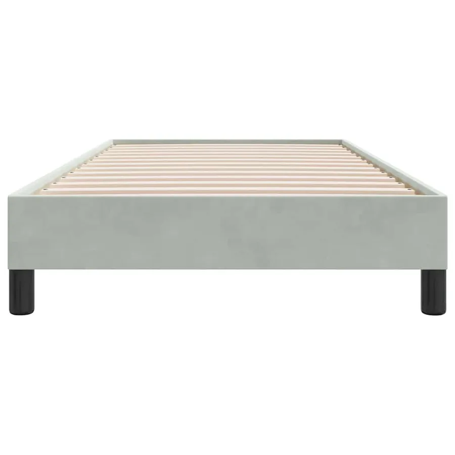 Sommier à lattes de lit sans matelas gris clair 100x210cm - 5
