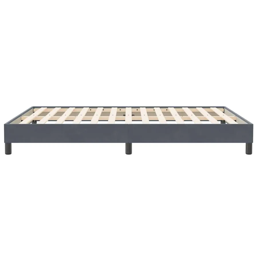 Sommier à lattes de lit sans matelas gris foncé 140x210 cm - 6