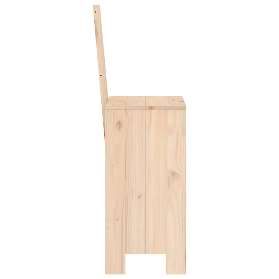 Tabourets de bar lot de 2 40x42x120 cm bois massif de pin - 5