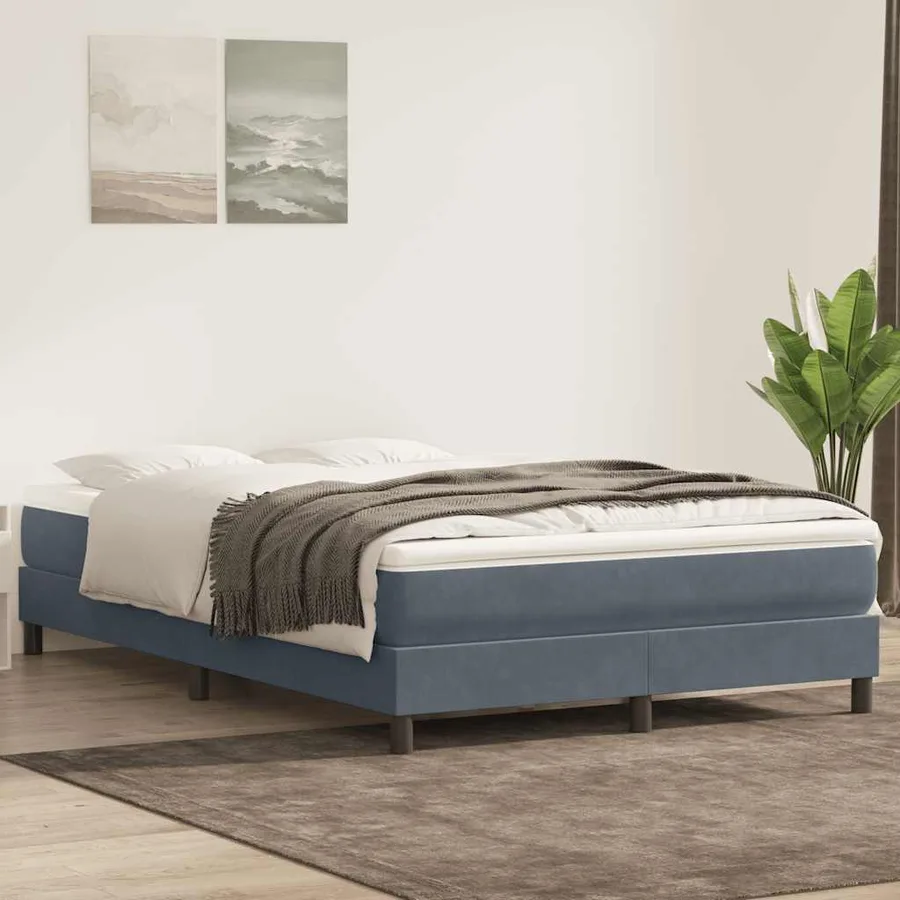 Sommier à lattes de lit sans matelas gris foncé 160x210 cm - 4