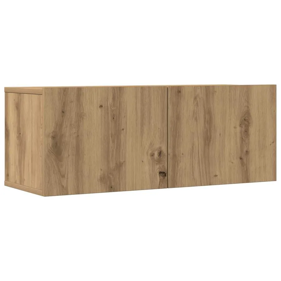 Ensemble de meuble TV mural 7 pcs chêne artisanal - 4