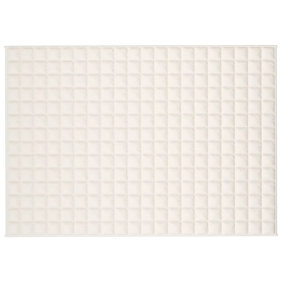Couverture lestée Crème clair 135x200 cm 6 kg Tissu - 3