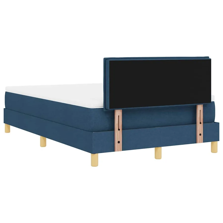 Lit à ressort LED avec bandes LED Bleu 120 x 200 cm tissu - 10