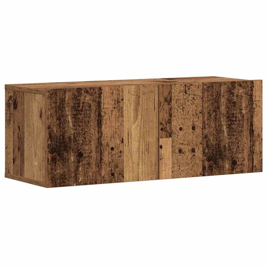 Meubles TV muraux 5 pcs vieux bois bois d'ingénierie - 4