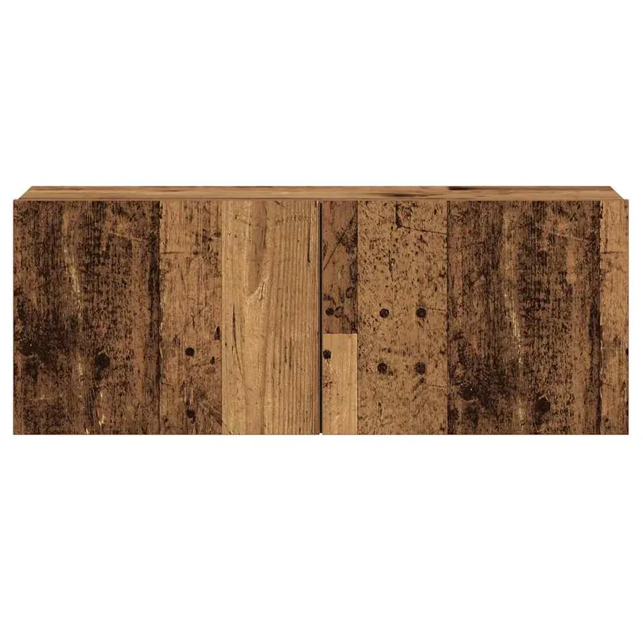 Meubles TV muraux 5 pcs vieux bois bois d'ingénierie - 7