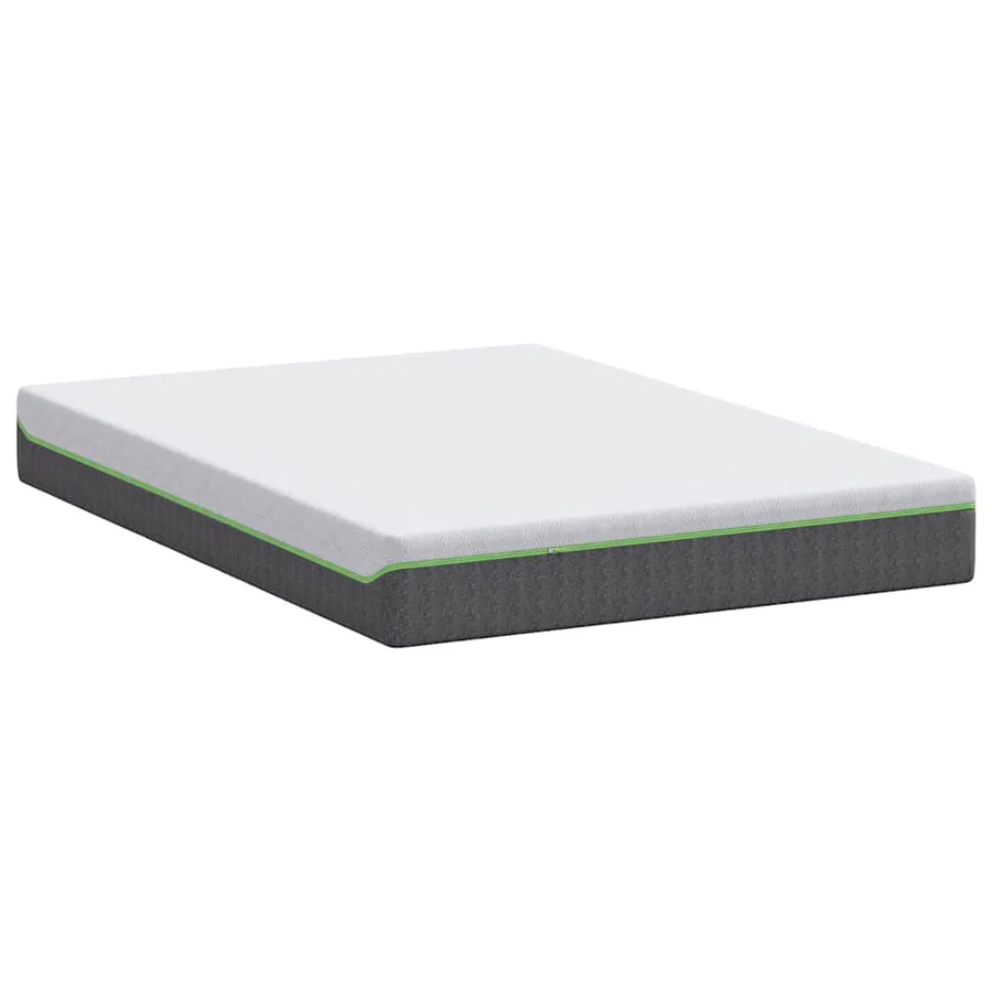 Matelas Blanc et Gris 140 x 190 cm Tissu jacquard - 6