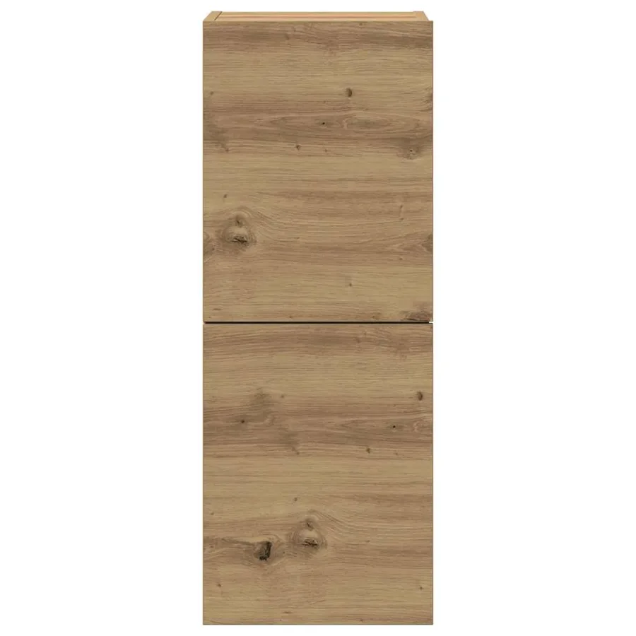 Ensemble de meuble TV mural 4 pcs chêne artisanal - 7