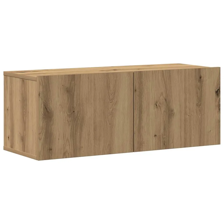 Ensemble de meuble TV mural 8 pcs chêne artisanal - 4