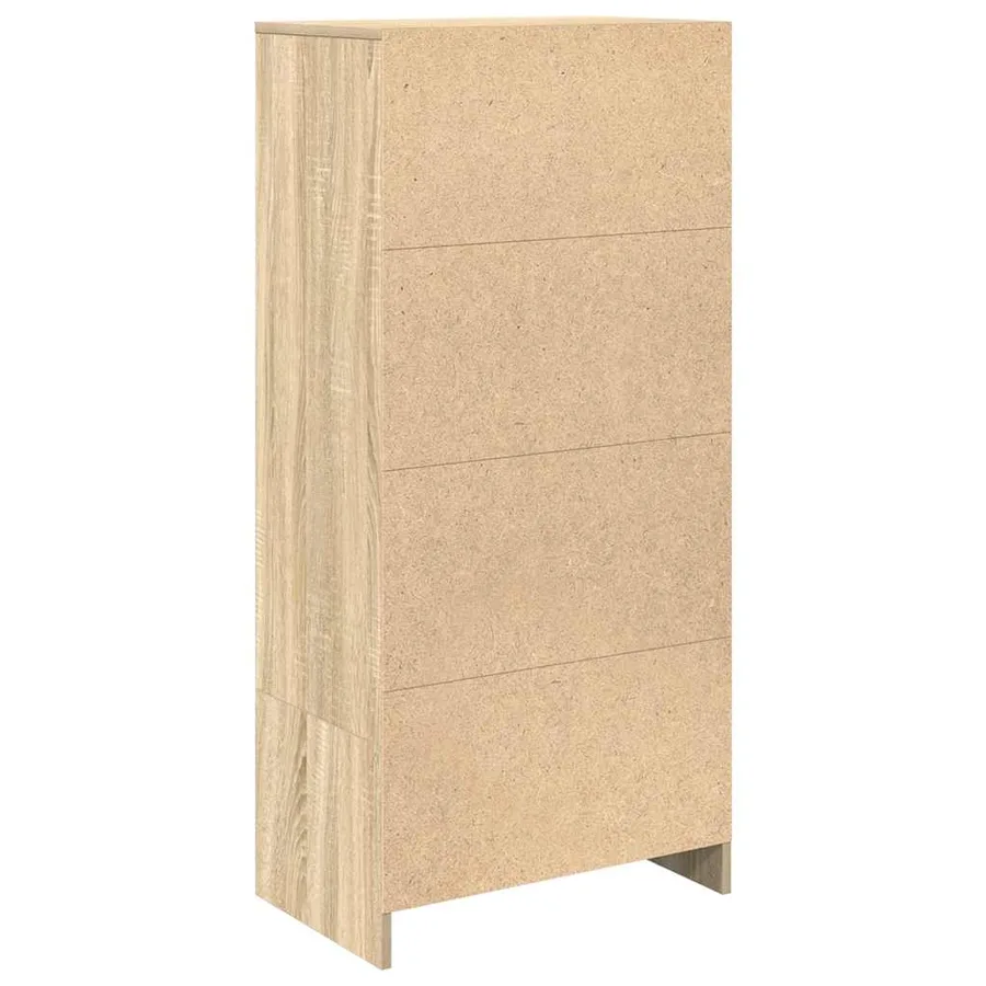 Armoire tiroir chêne sonoma 55,5x34x119,5 cm bois d'ingénierie - 8