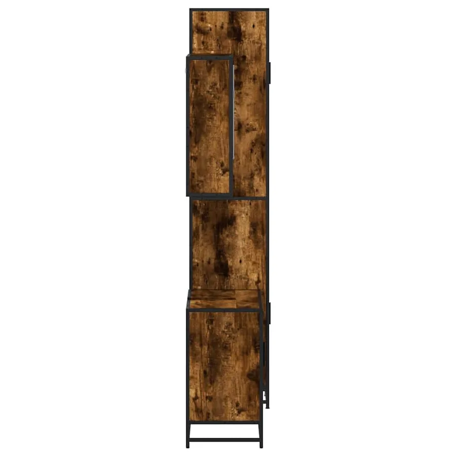 Ensemble de meubles de salle de bain 3 pcs Chêne fumé - 6