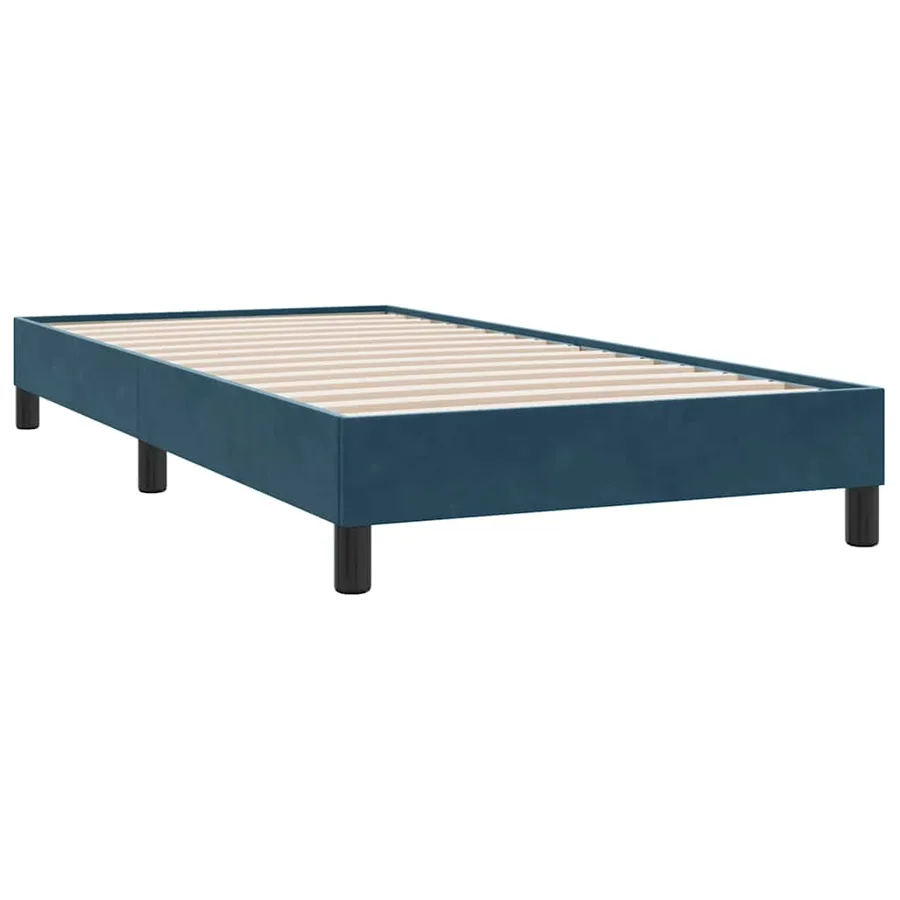 Sommier à lattes de lit sans matelas bleu foncé 90x210 cm - 3