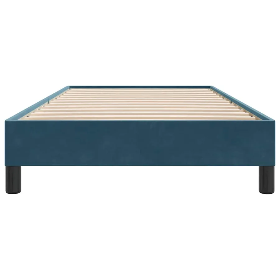 Sommier à lattes de lit sans matelas bleu foncé 90x210 cm - 5