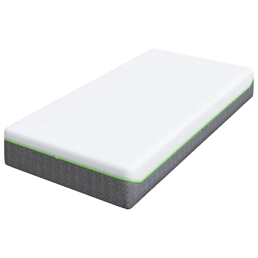 Matelas Blanc et Gris 80 x 160 cm Tissu jacquard - 4