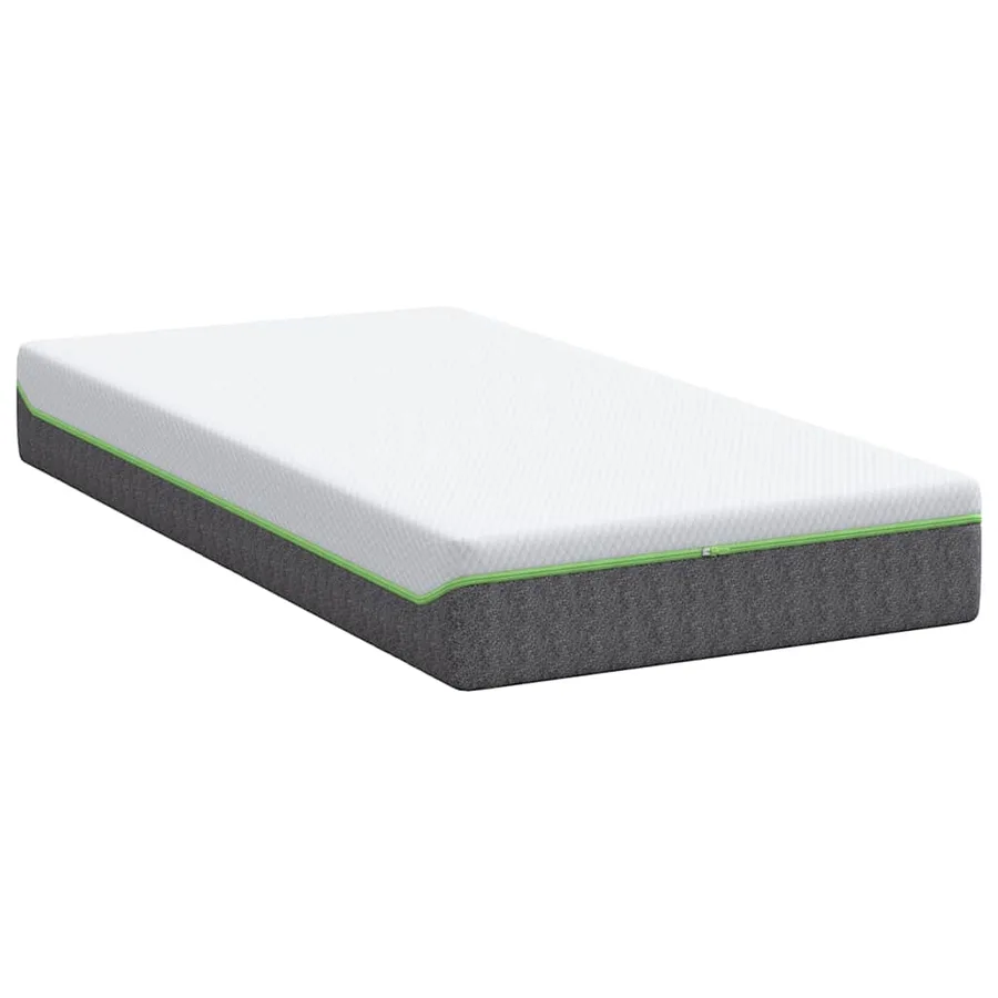 Matelas Blanc et Gris 80 x 160 cm Tissu jacquard - 5