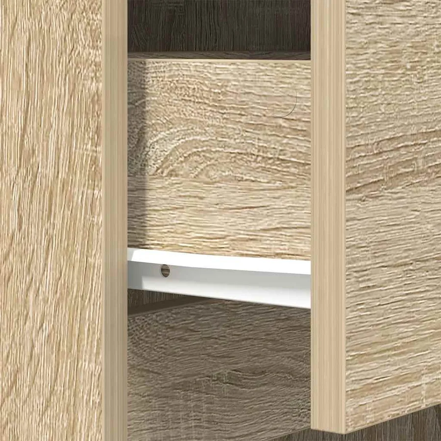 Table de chevet chêne sonoma 39x35x65 cm bois d'ingénierie - 12
