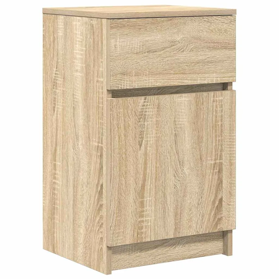 Table de chevet chêne sonoma 39x35x65 cm bois d'ingénierie - 2