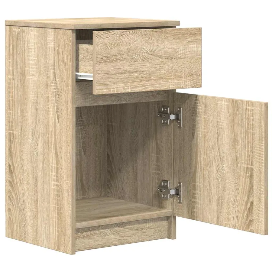 Table de chevet chêne sonoma 39x35x65 cm bois d'ingénierie - 5