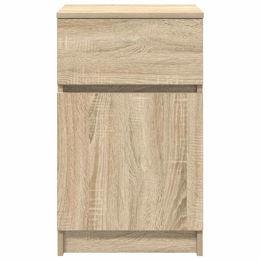 Table de chevet chêne sonoma 39x35x65 cm bois d'ingénierie - 6