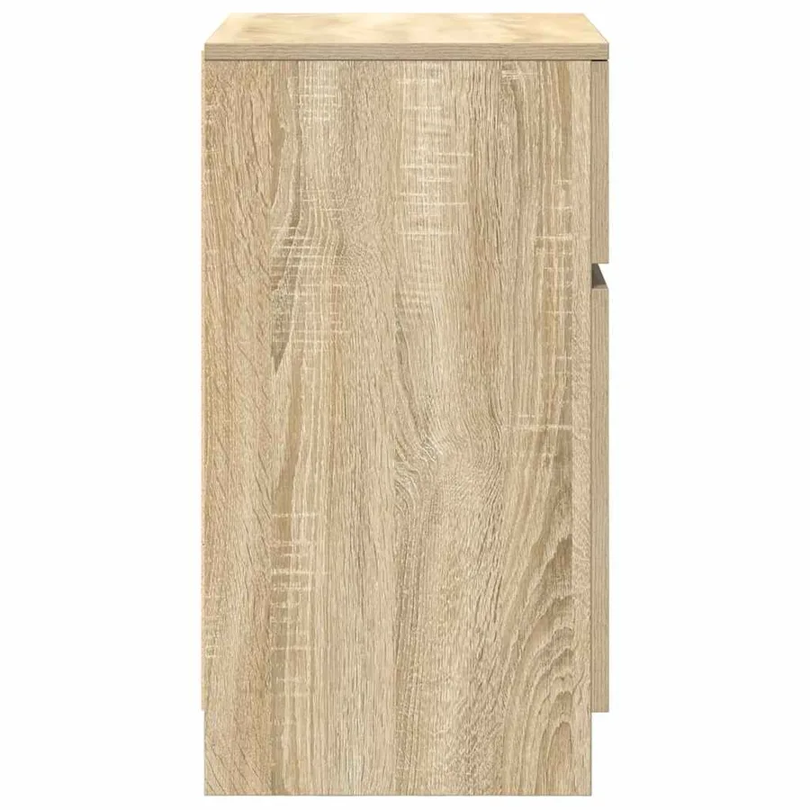 Table de chevet chêne sonoma 39x35x65 cm bois d'ingénierie - 7