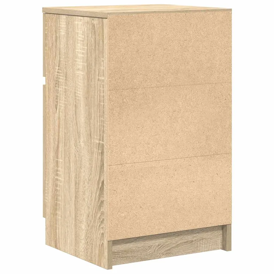 Table de chevet chêne sonoma 39x35x65 cm bois d'ingénierie - 8
