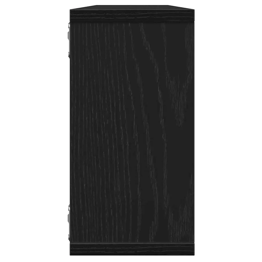 Étagères murales cube 2 pcs chêne noir 100x15x30 cm bois - 7