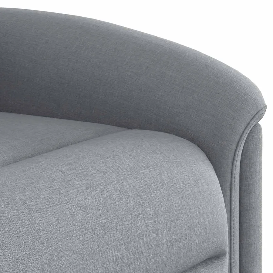 Fauteuil inclinable de massage électrique Gris clair Tissu - 13