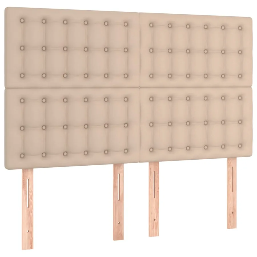 Cadre de lit sans matelas cappuccino 140x200 cm similicuir - 9