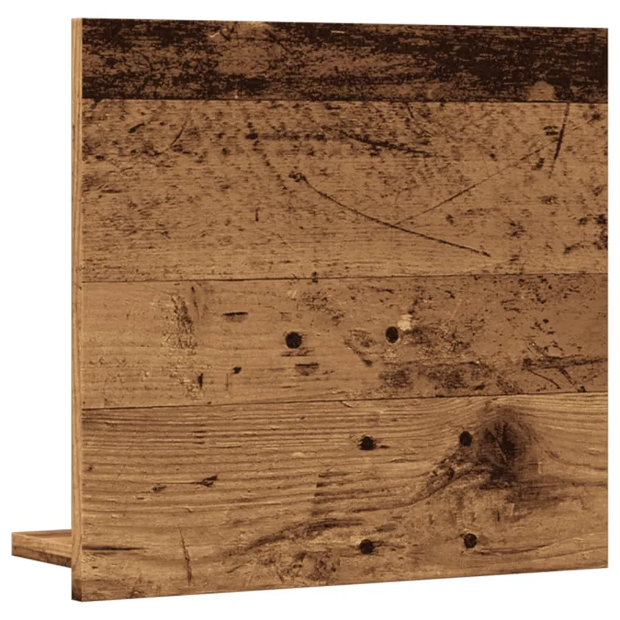 Armoire à miroir de salle de bain vieux bois bois d'ingénierie - 6